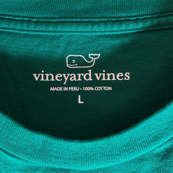 Vineyard Vines green long sleeve cotton tshirt - Picture 5 of 5